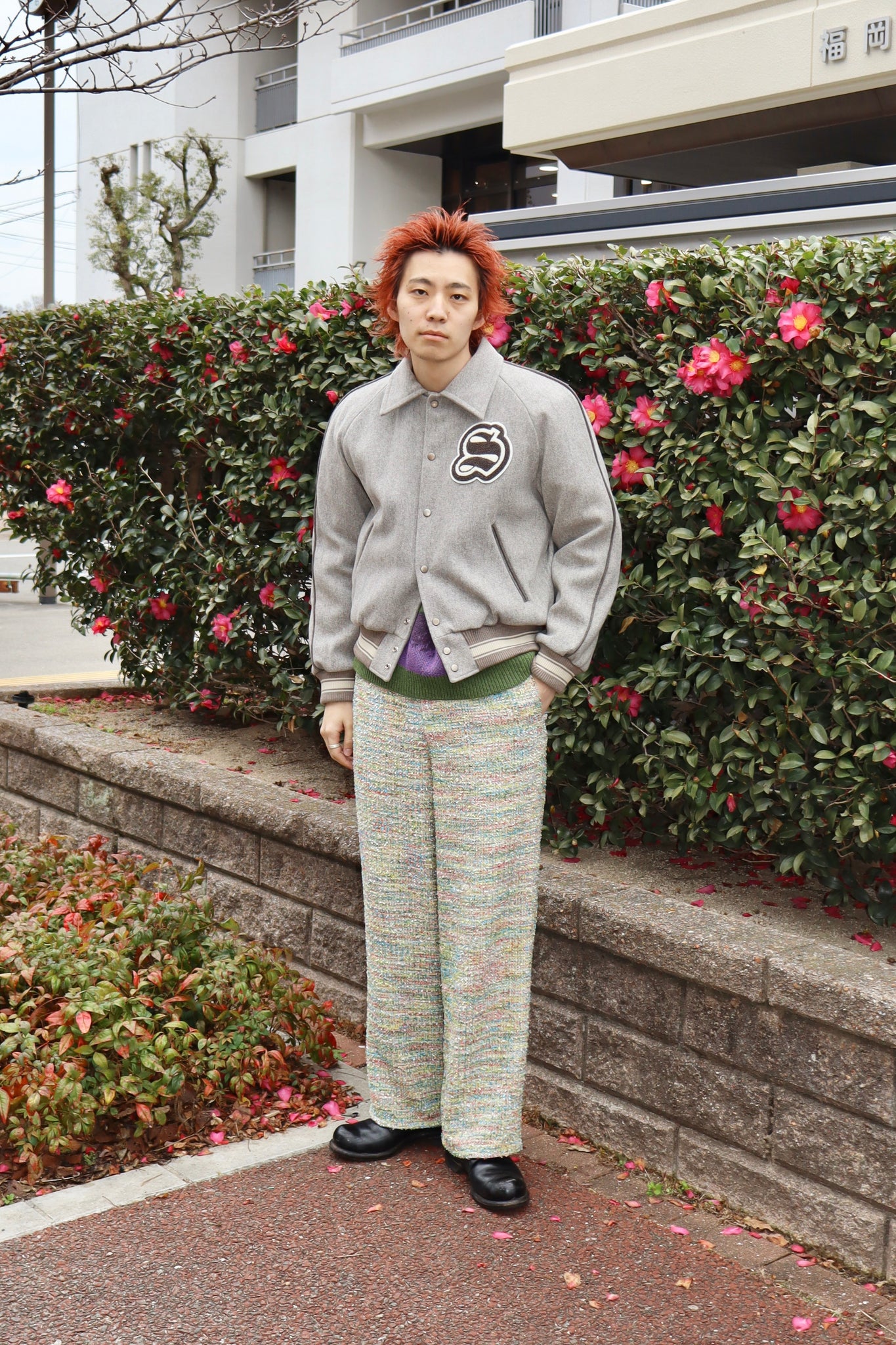 MASU CANDY TWEED WIDE PANTS