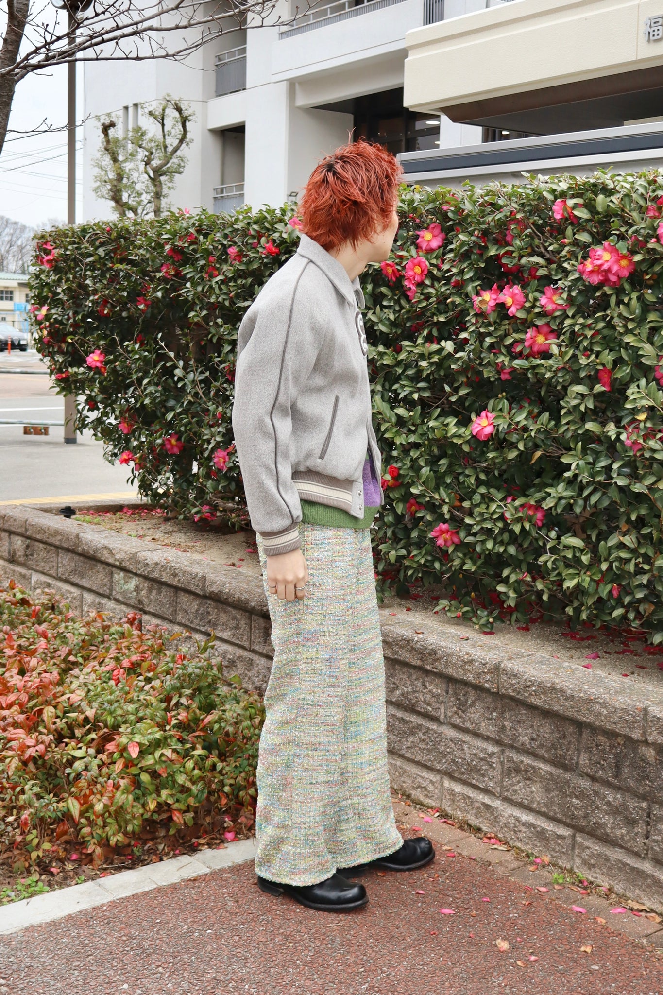 MASU CANDY TWEED WIDE PANTS