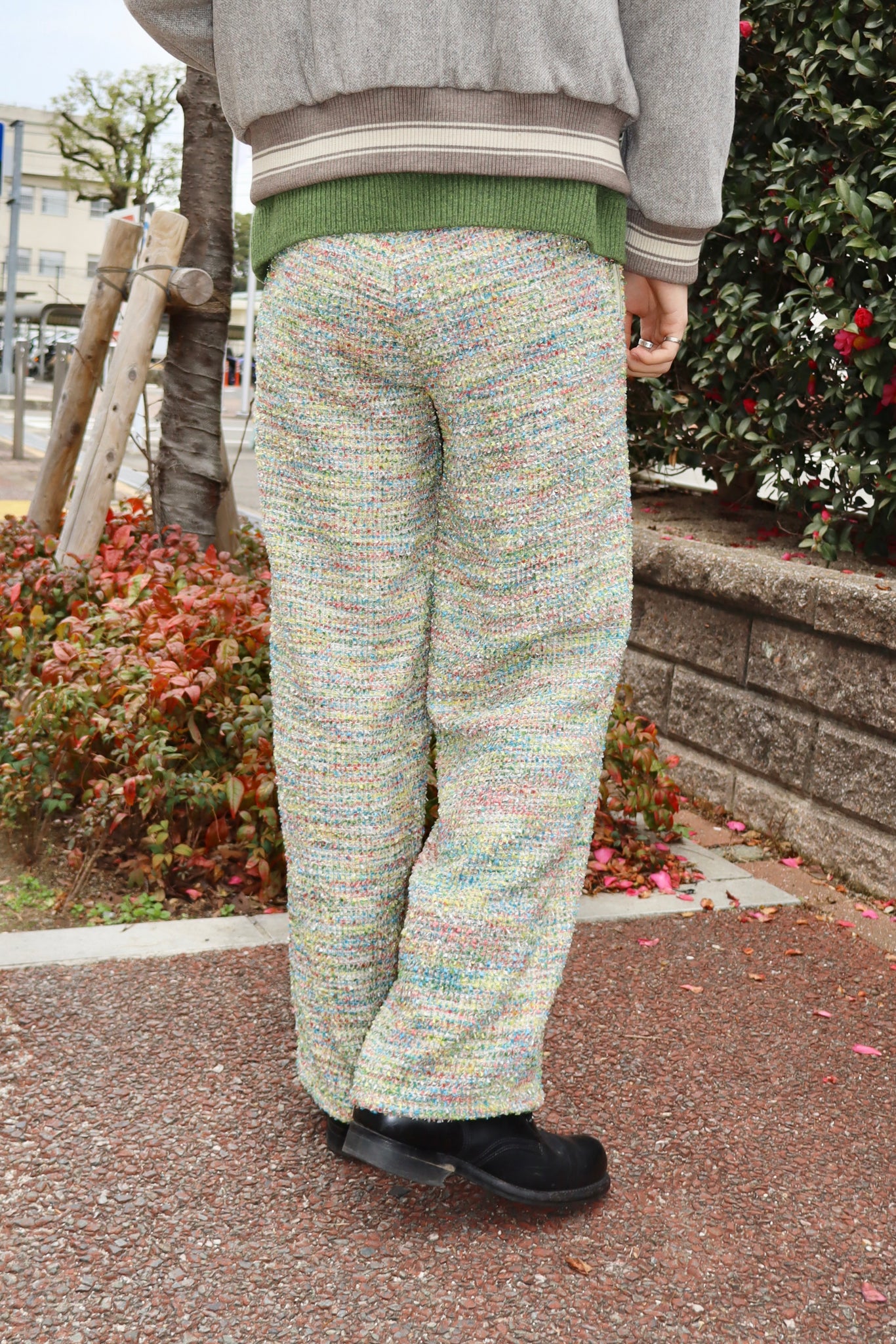 MASU CANDY TWEED WIDE PANTS