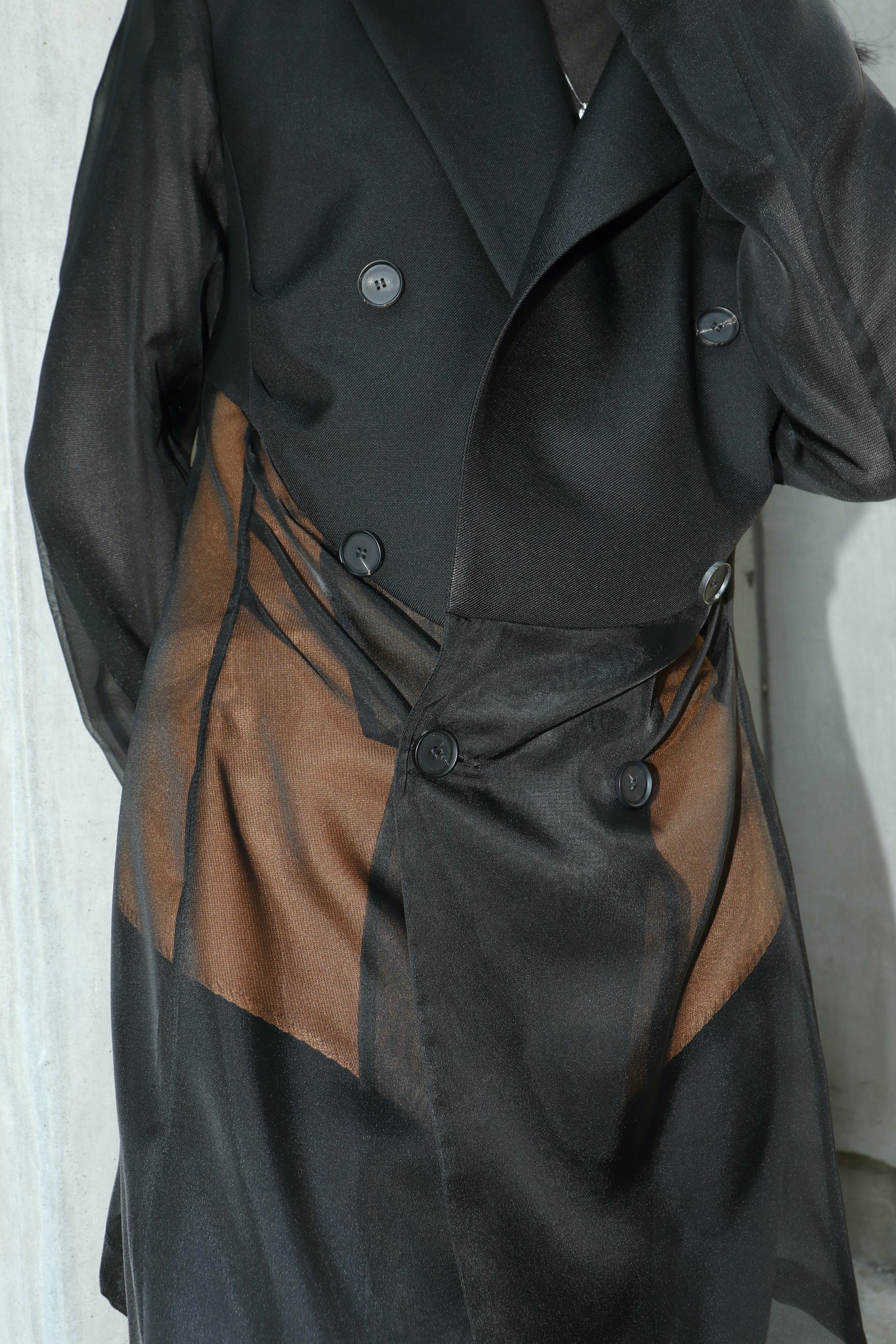 FETICO 22SS Combined Organza Tailored Jacketを使用したスタイリング画像