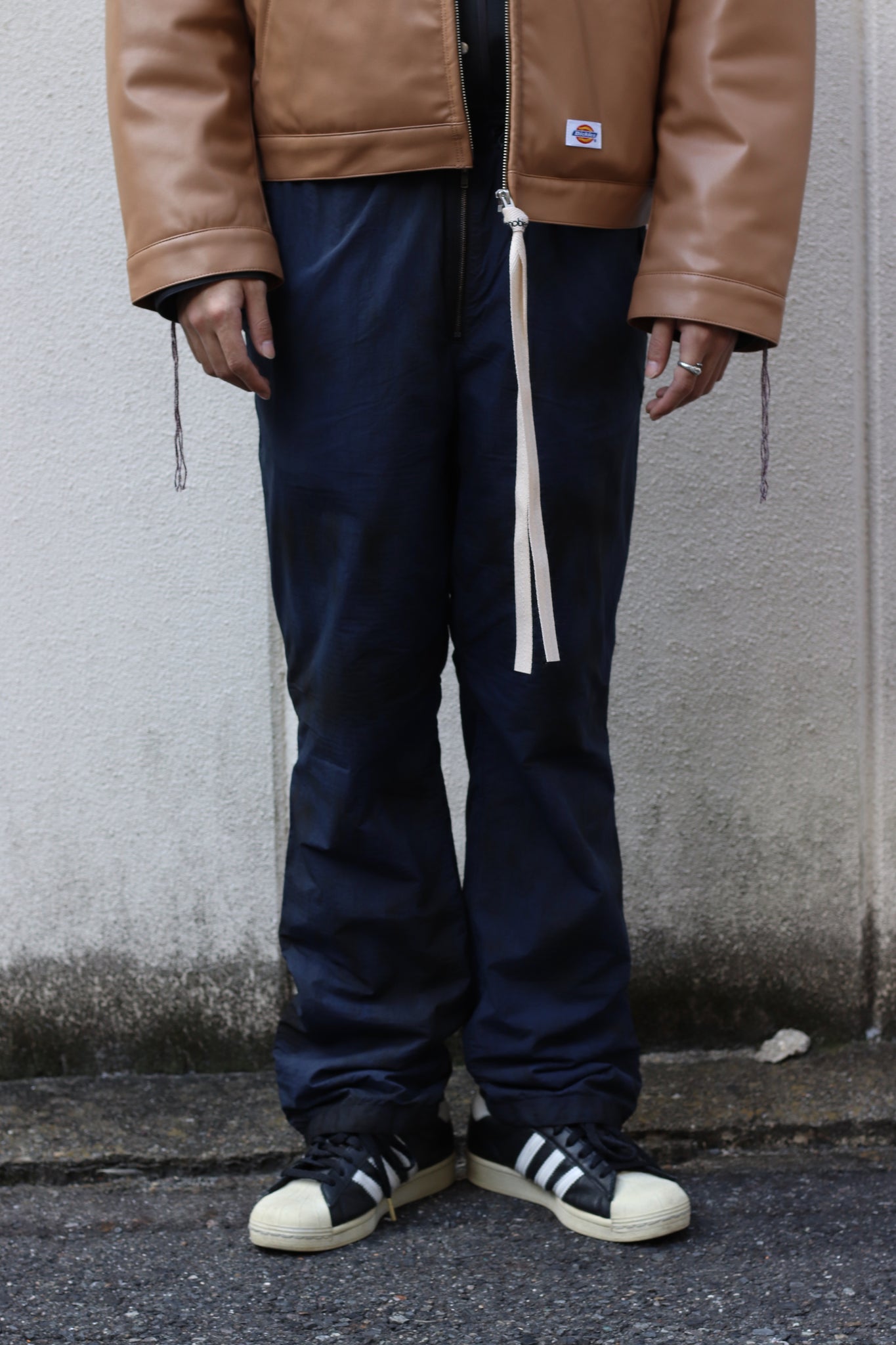 NULABELの21AWのNATURAL DYED PADDED TROUSERS