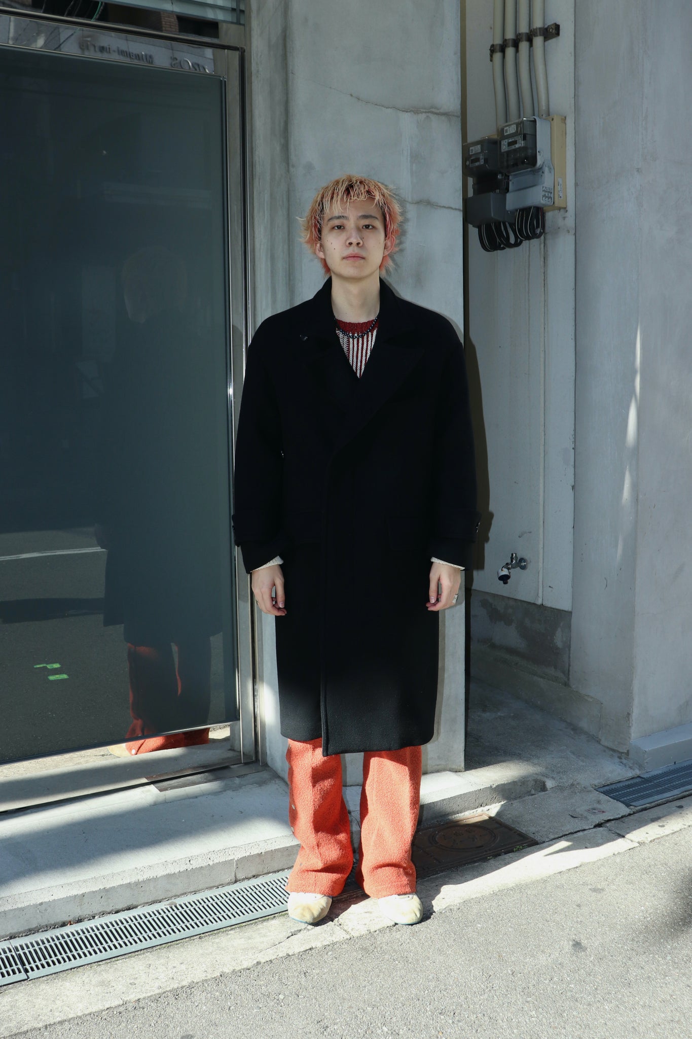 送料無料（沖縄配送） Soe 22aw deep breasted wool coat - 通販