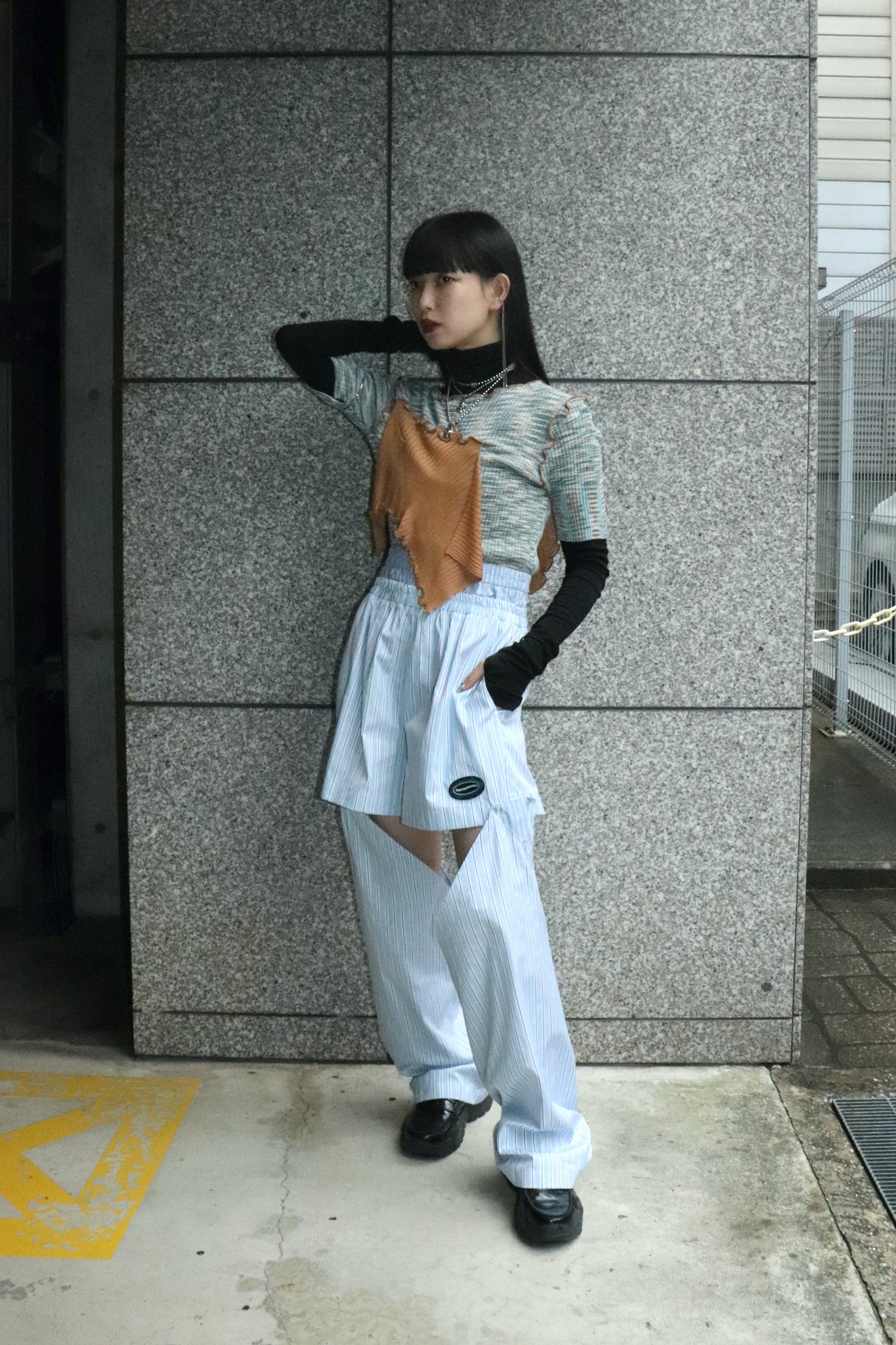 Styling image using kotohayokozawa 23ss Layered Trunks