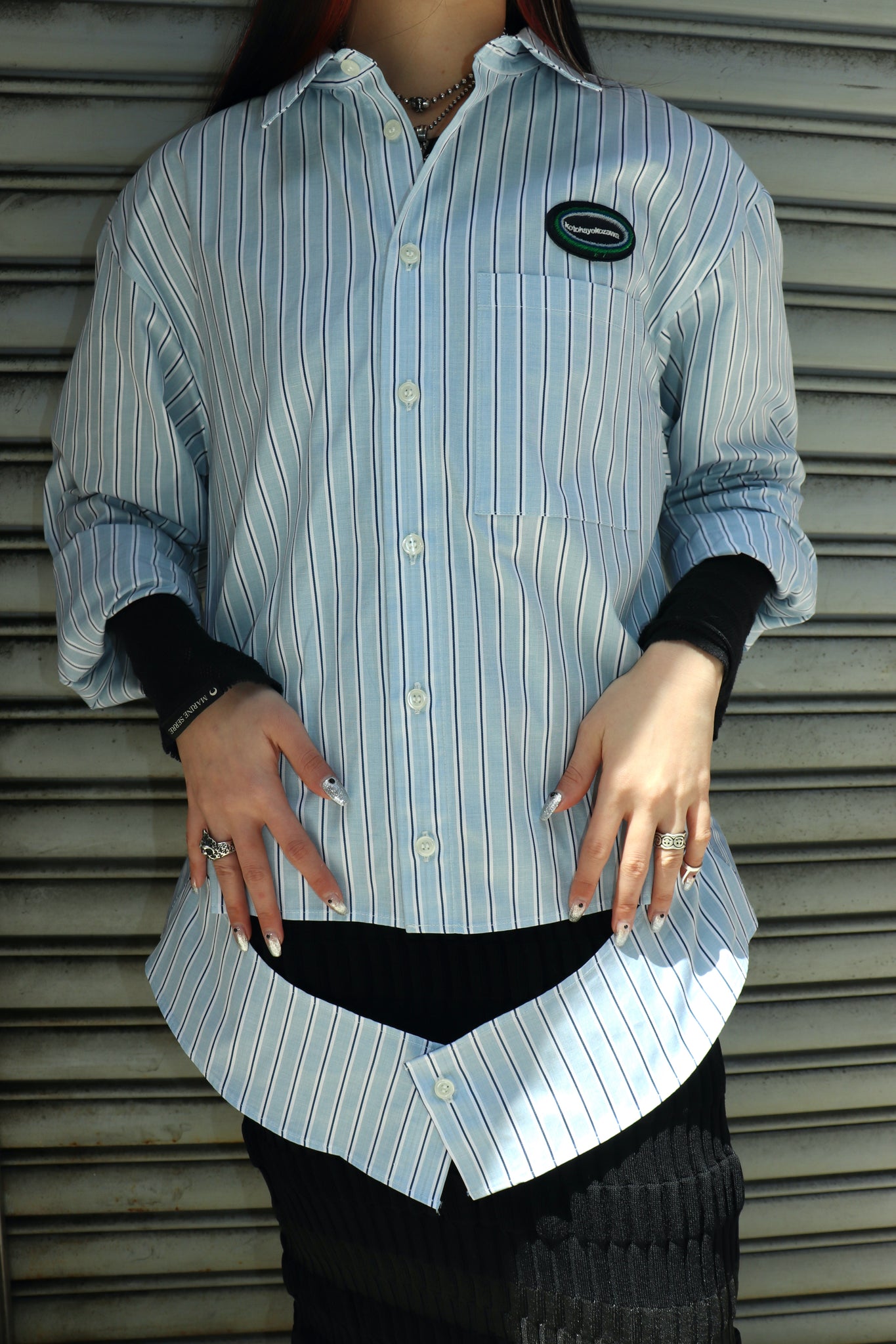 Styling image using kotohayokozawa 23ss Layered Shirts