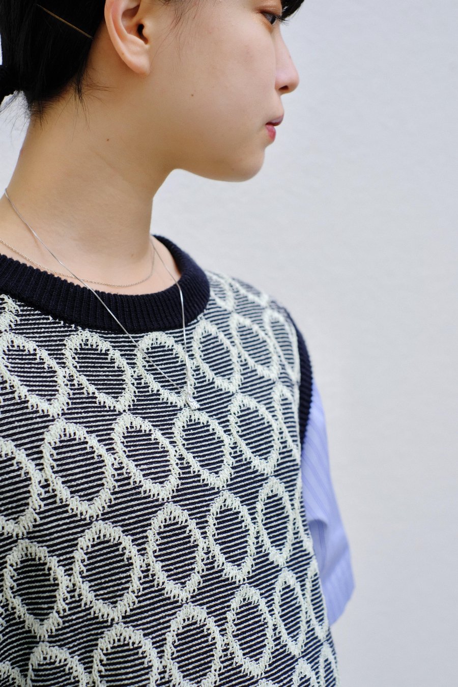 茄子紺 SYU.HOMME/FEMM Tambourine Knit Vest - 通販 - billbarclay.com