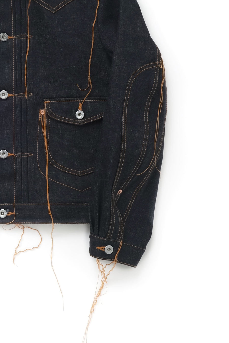 Sugarhill LOOSE THREAD DENIM JACKET - greatriverarts.com