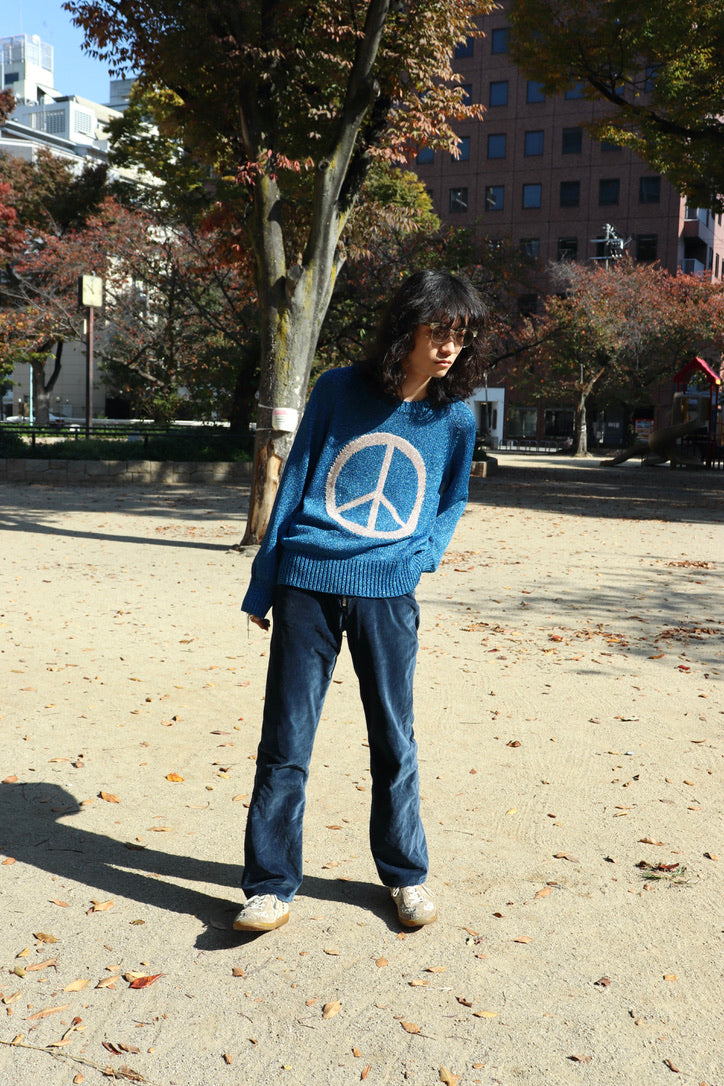 BED J.W. FORD(ベッドフォード)の別注Peace Symbol Glitter Knitの通販