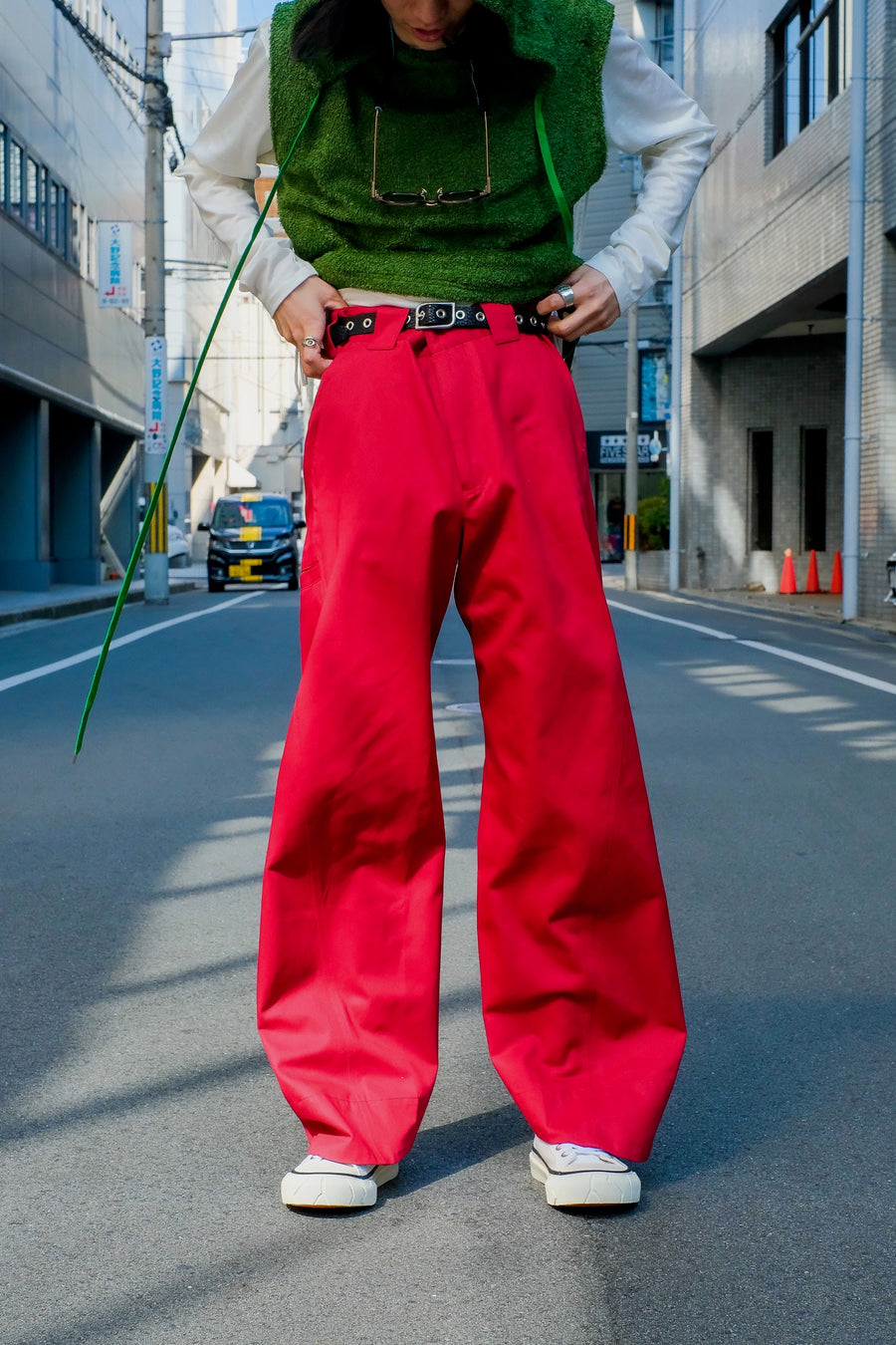 メーカー純正品[充電不要 1年保証] MASU COTTON WIDE TROUSERS 44 美品