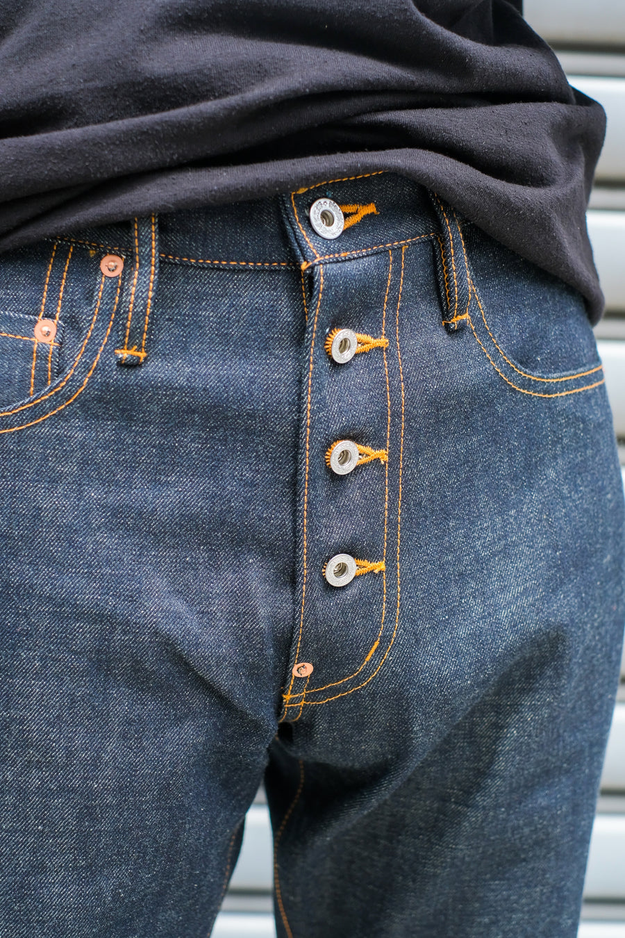 国内外の人気集結！ SUGARHILL CLASSIC 502 DENIM PANTS 革パッチ逆さ