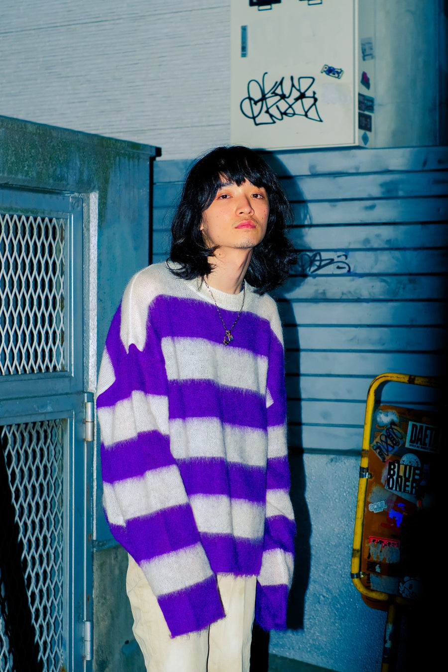 LITTLEBIG(リトルビッグ)のMohair Knit Blue or Purple(ニット)の通販