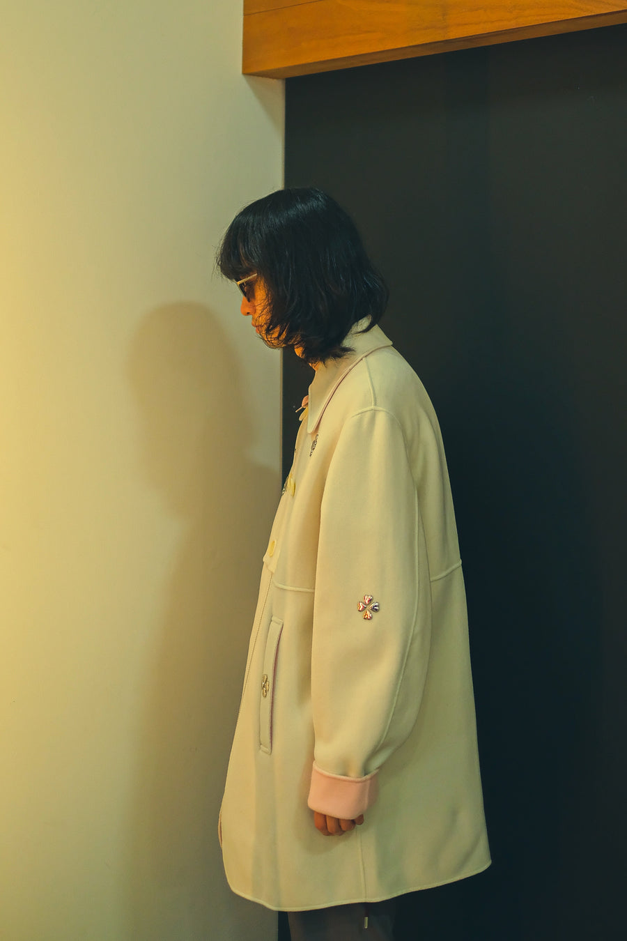 MASU ZIP-UP CLOVER STUDS COAT - 通販 - guianegro.com.br