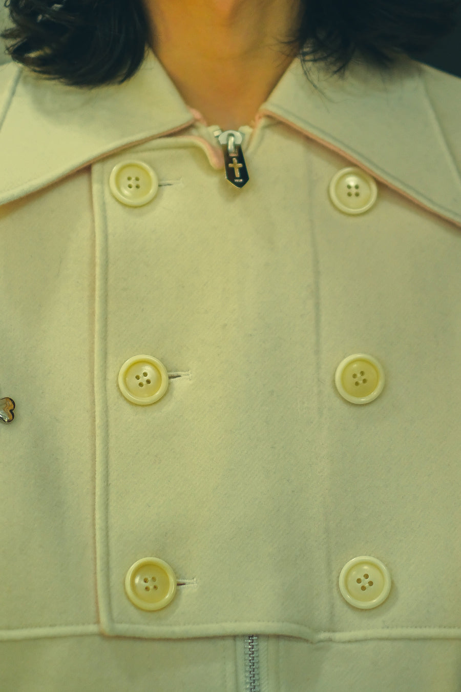 MASU ZIP-UP CLOVER STUDS COAT - 通販 - guianegro.com.br