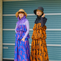 BELPER(ベルパー)のIKUKURU JACQUARD DRESS BLUE/REDの通販｜PALETTE