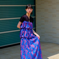BELPER(ベルパー)のIKUKURU JACQUARD DRESS BLUE/REDの通販｜PALETTE