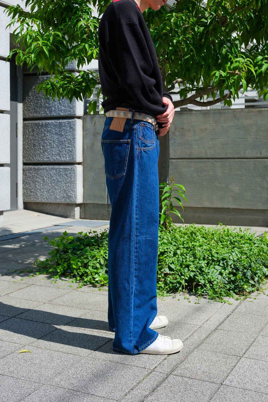 soshiotsuki lupe denim grunge caedigan L トップス 在庫処分品 The