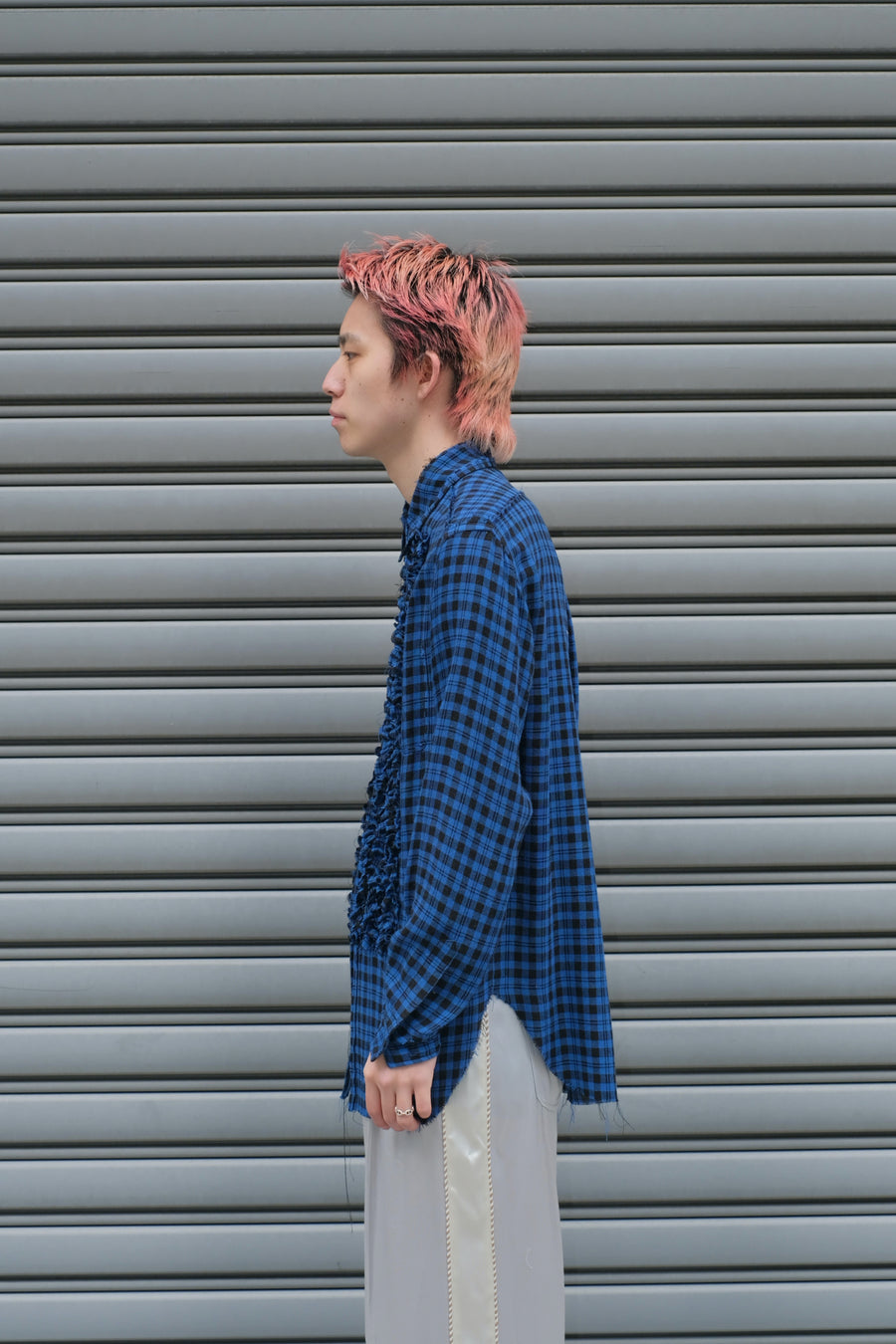 MASU(エムエーエスユー)のGRUNGE PLAID SHIRT BLUEの通販｜PALETTE art