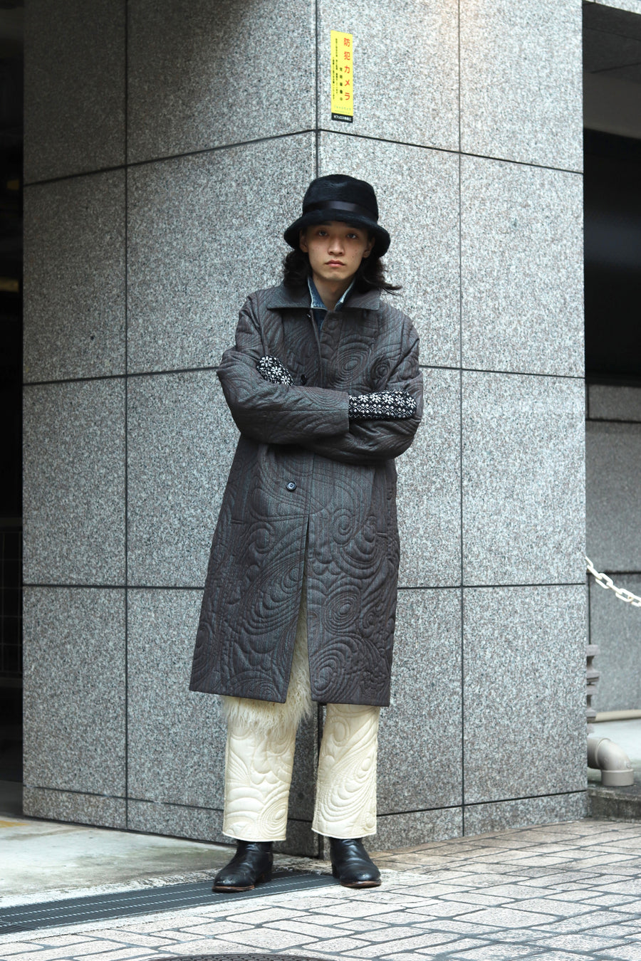 直売販売品 MASU 21aw MORPHO QUILTING COAT 早い者勝ち ステンカラー