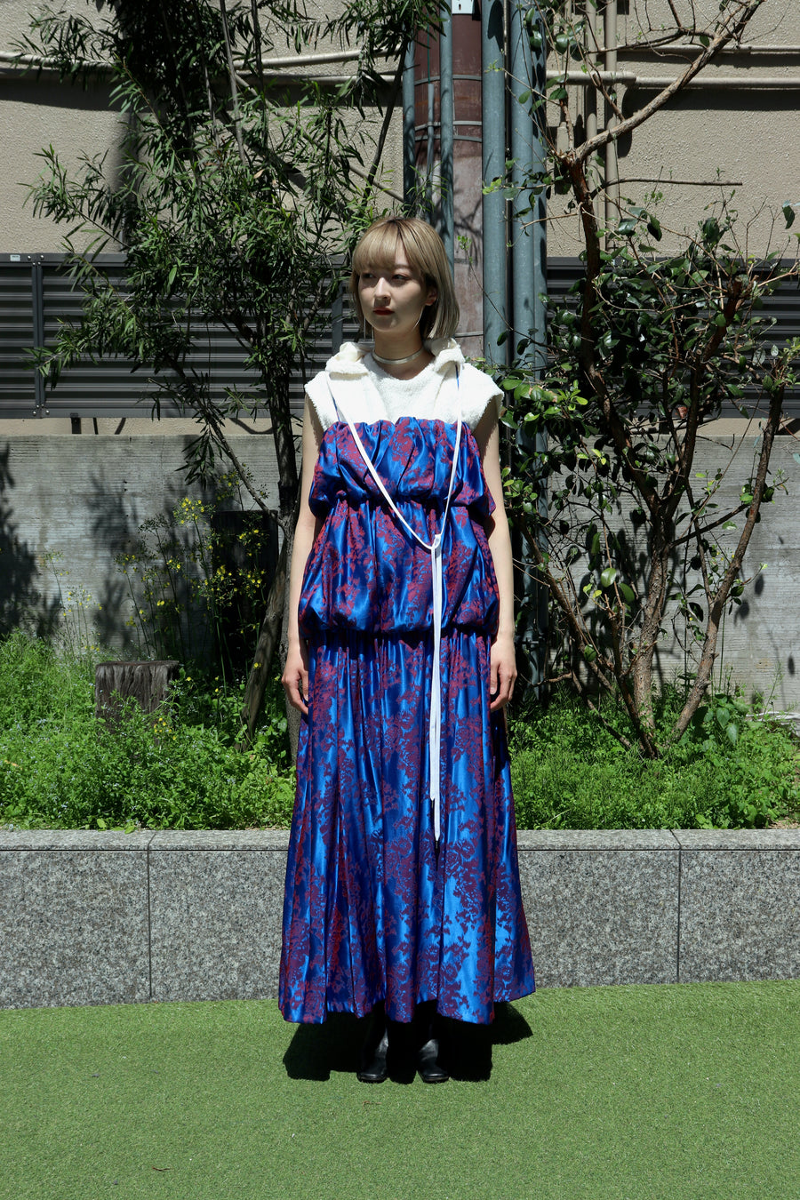 ベルパー IKUKURU JACQUARD DRESS-