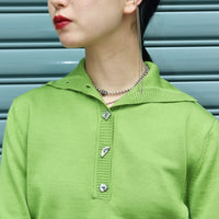 BELPER(ベルパー)の22AW WOOL KNIT TOP GREEN PURPLEの通販｜PALETTE