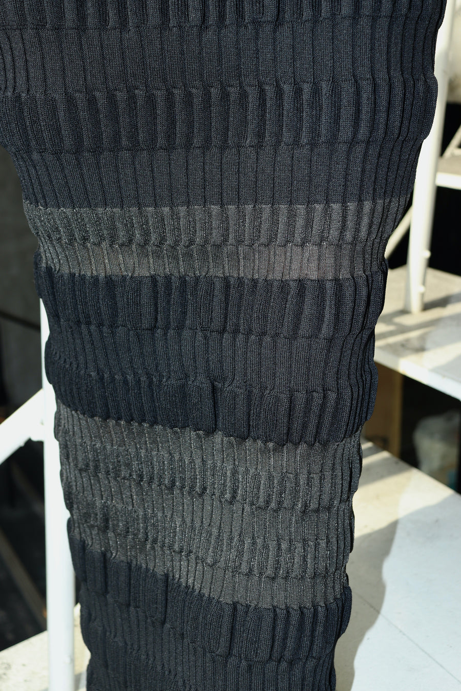 FETICO 23ss STRIPE DRESS KNIT ストライプニット ロングワンピース