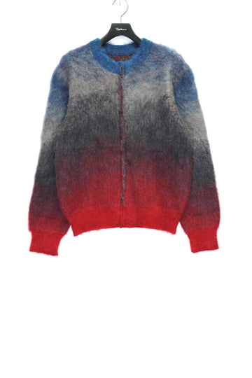 JIGNOTE  Gradation Mohair Knit Cardigan（RED）