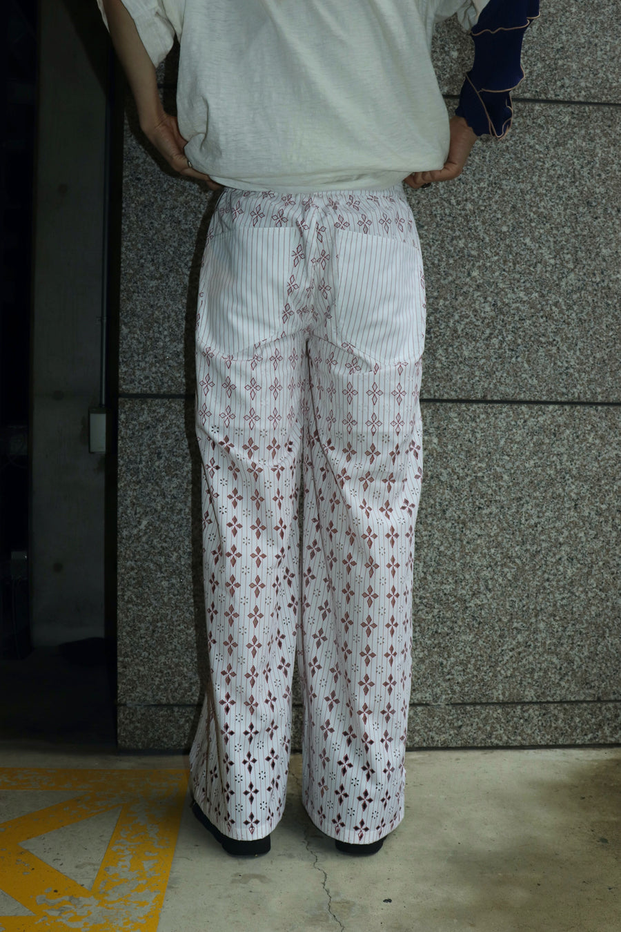 MASU(エムエーエスユー)のDIAMOND-CUT PAJAMA PANTS RED(パンツ)の通販