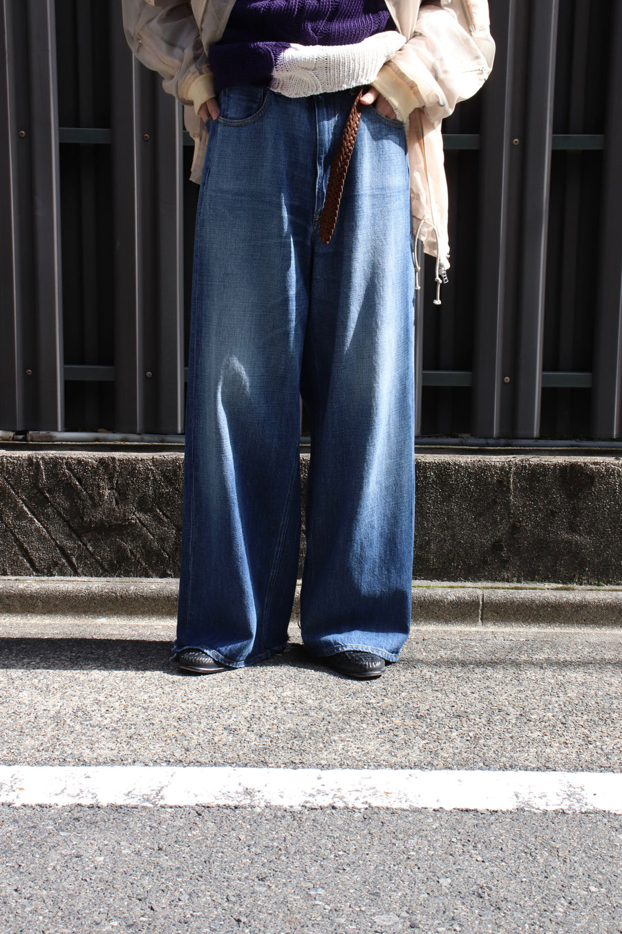 SOE ソーイ widest indigo blue jeans デニム | kyokuyo-eu.com