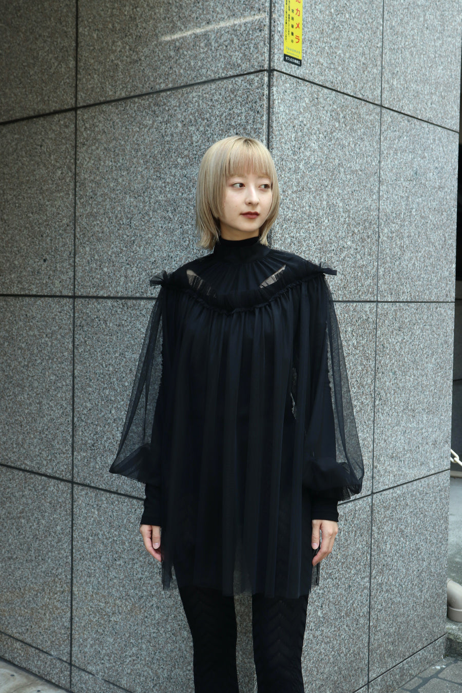 FETICO / tulle frilled tunic フェティコ-