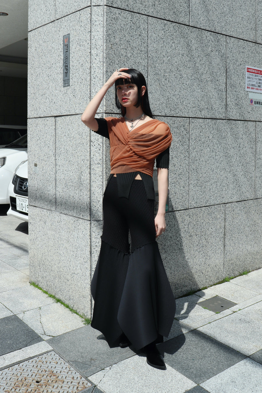 Fetico GATHERED SHEER TOP フェティコ-