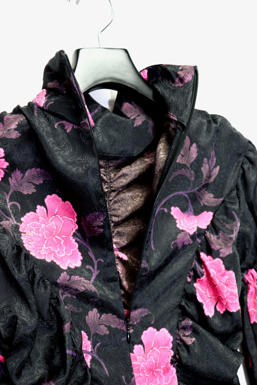 ＷＥＢ限定カラー有 FETICO Floralprintgathered blouse litmus | www