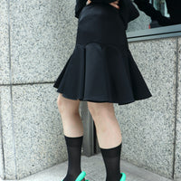 FETICO(フェティコ)のWOOL BARATHEA FRILLED MINI SKIRTの通販