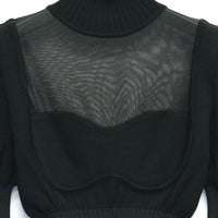 FETICO STRIPE RIB KNIT JUMPER-BLACK オーダー受注生産 www