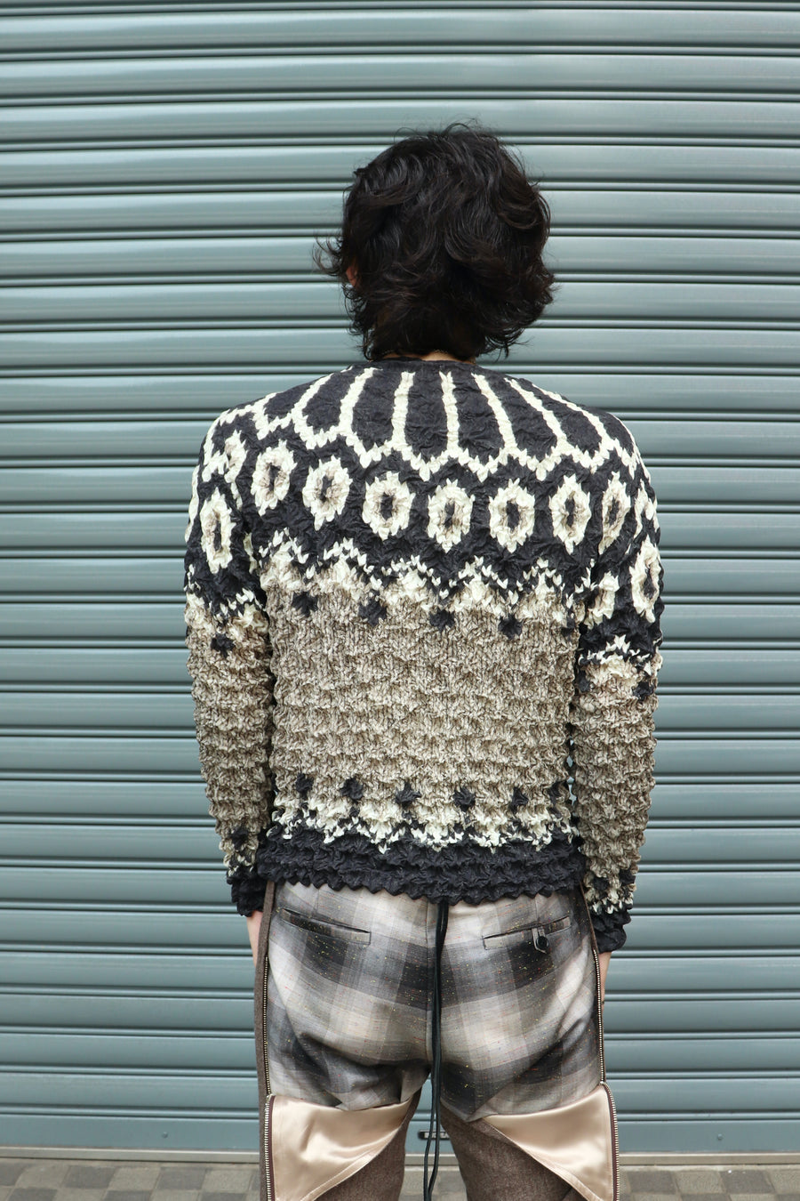 MASU 22aw POPCORN NORDIC SWEATER(MOCHA) Tシャツ | dermascope.com