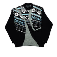 YUKI HASHIMOTO(ユウキハシモト)のPATCHWORK SKI JUMPER BLACKの通販