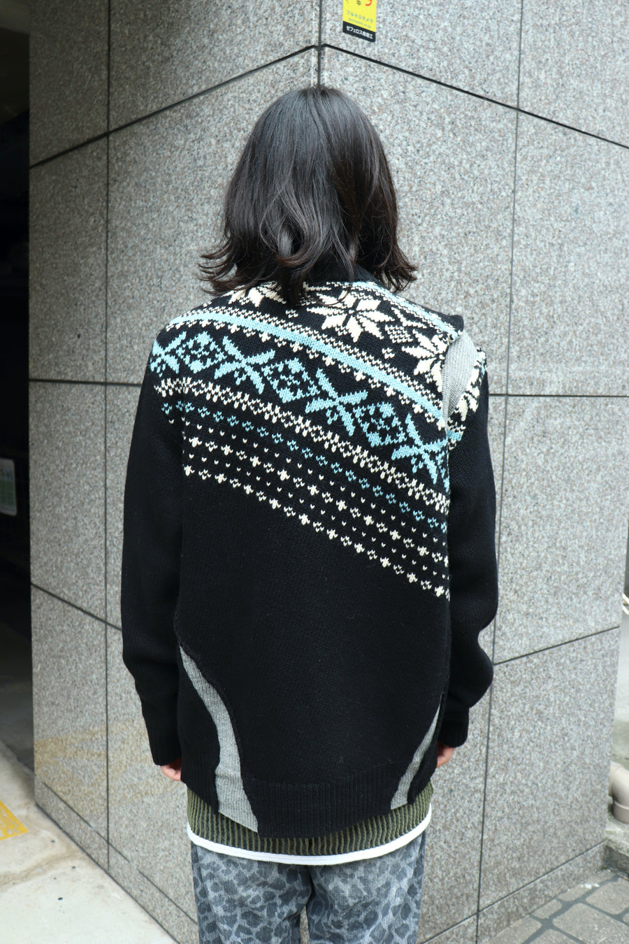 YUKI HASHIMOTO(ユウキハシモト)のPATCHWORK SKI JUMPER BLACKの通販