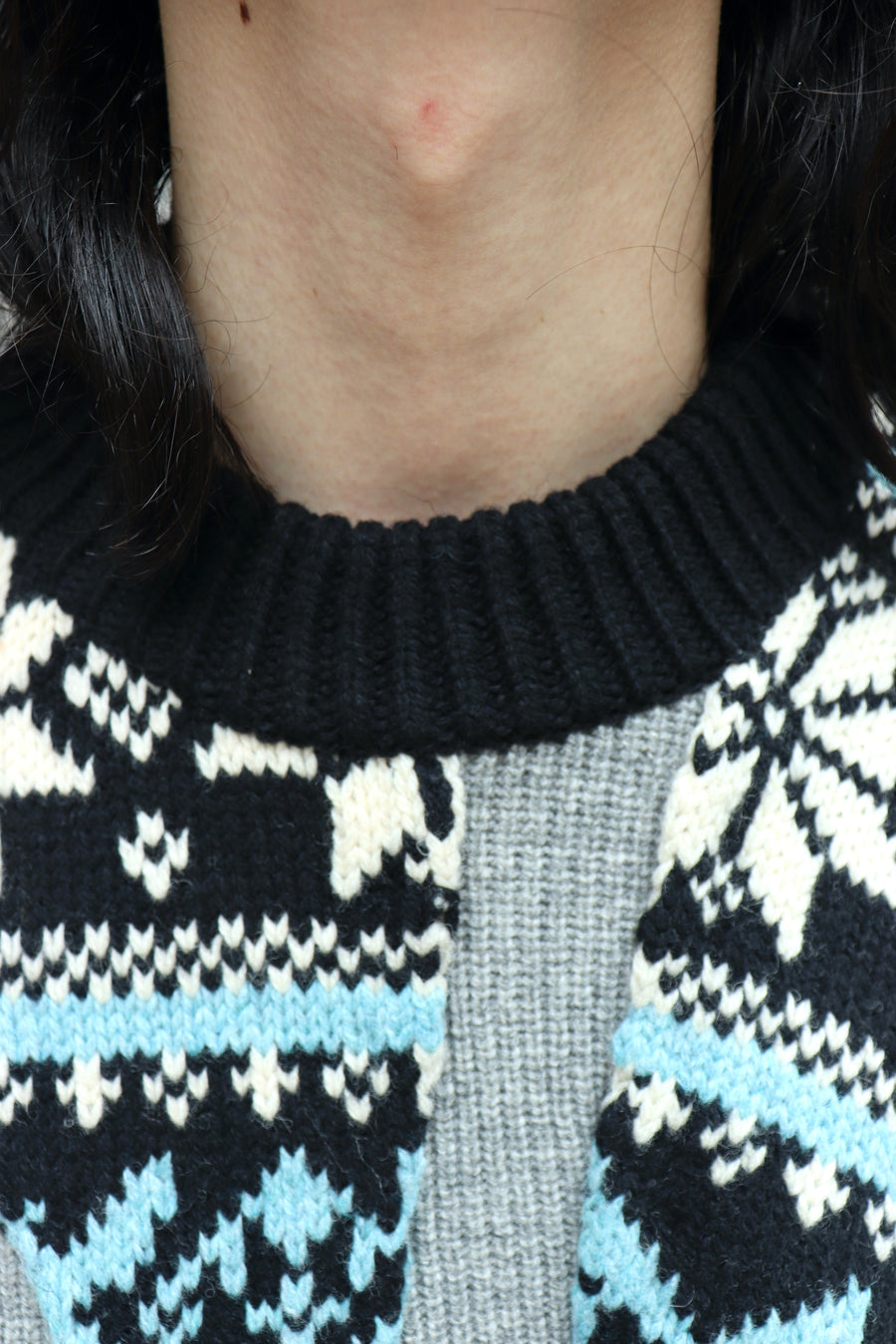 YUKI HASHIMOTO(ユウキハシモト)のPATCHWORK SKI JUMPER BLACKの通販