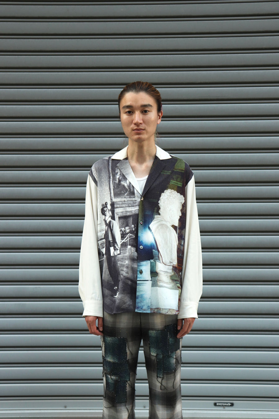 soe MUSEUM SERIES Printed Shirt Jacket 在庫限りSALEの通販 メンズ