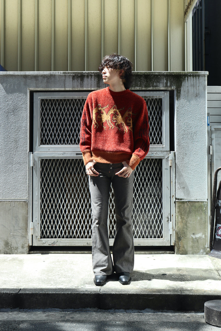 単品購入可 TOGA VIRILIS 22aw Jaquard knit pullover - 通販 - www