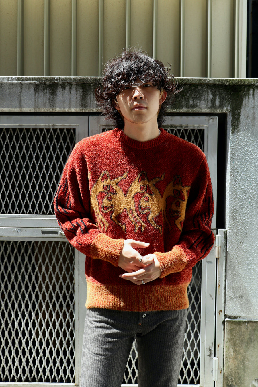 単品購入可 TOGA VIRILIS 22aw Jaquard knit pullover - 通販 - www