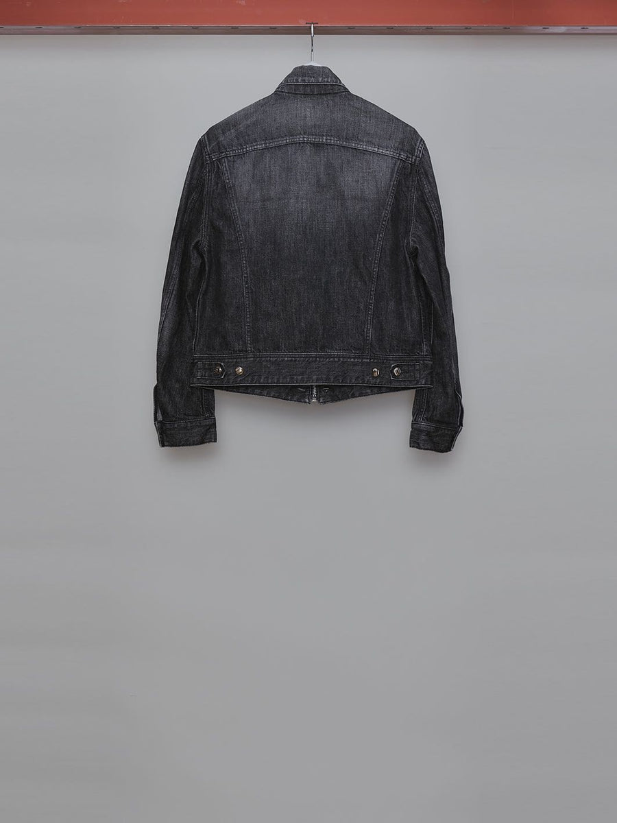 MASU(エムエーエスユー)のFADED DENIM TRUCKER JACKET BLACKの通販