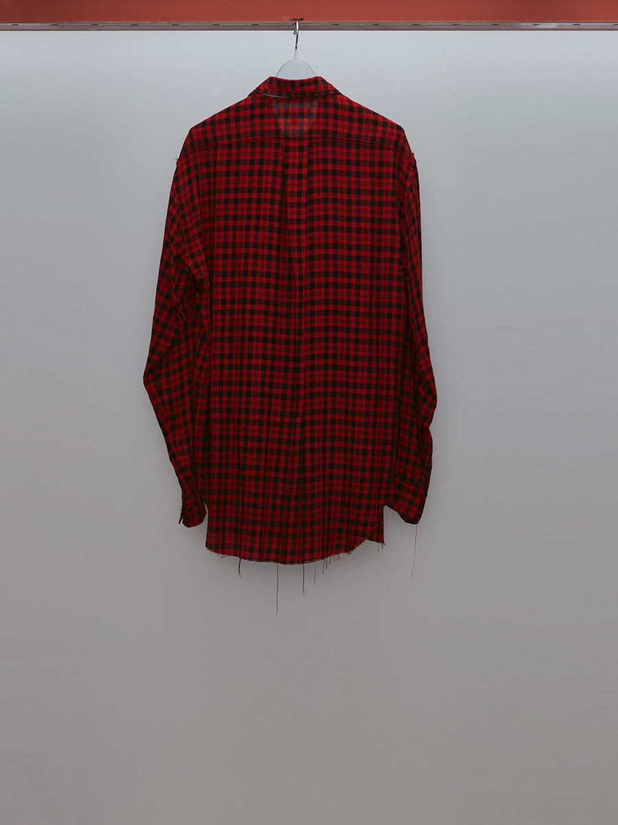 MASU(エムエーエスユー)のGRUNGE PLAID SHIRT REDの通販｜PALETTE art