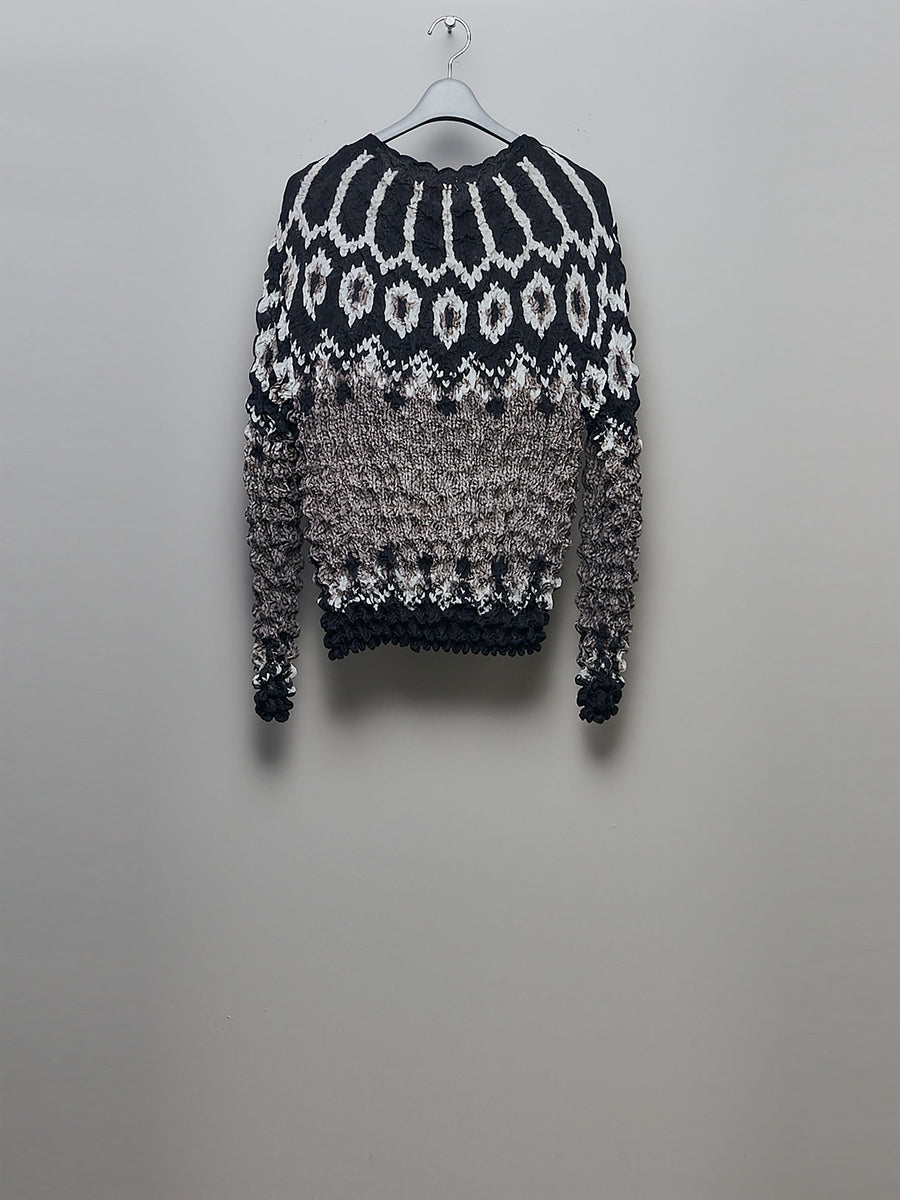 MASU(エムエーエスユー)のPOPCORN NORDIC SWEATER MOCHAの通販