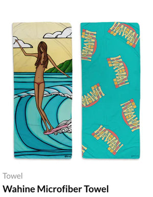 HBC MICROFIBER TOWEL - WAHINE - BIKINI HANALEI 