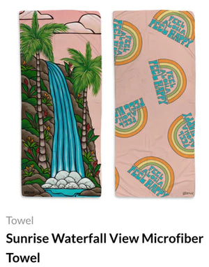 HBC MICROFIBER TOWEL - WATERFALL - BIKINI HANALEI 
