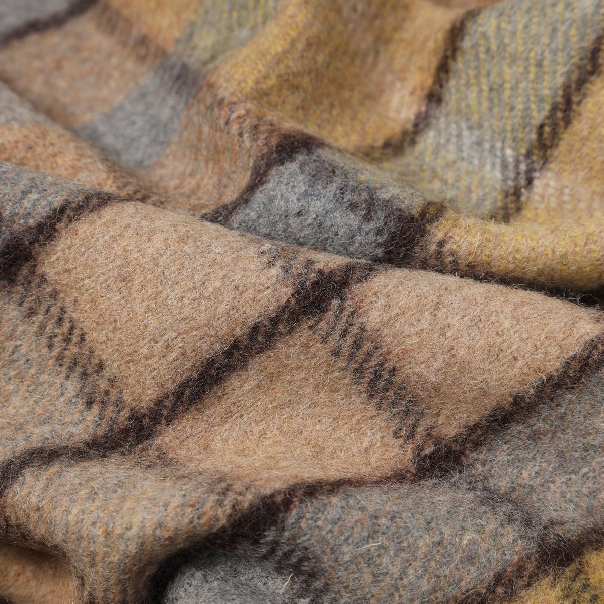 Buchanan Natural Small Blanket  Recycled Wool Tartan Blankets Online