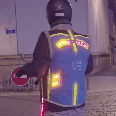 Gilet dossard cycliste LED pour être vu