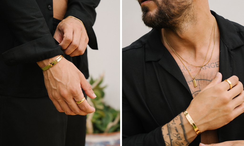 Bijoux Minimals en or pour hommes