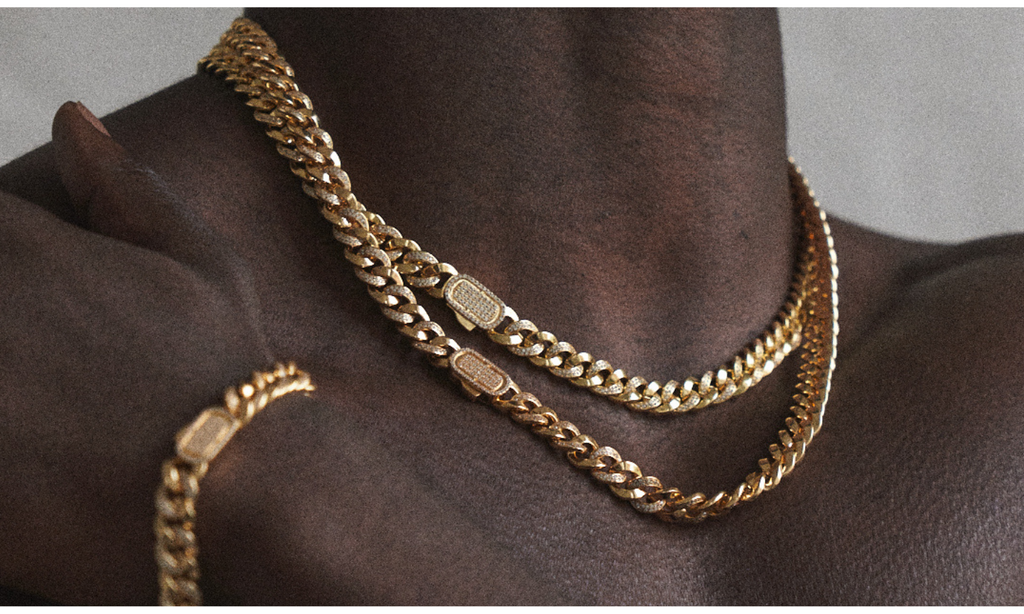 Men's ICED Cuban Chain in Gold