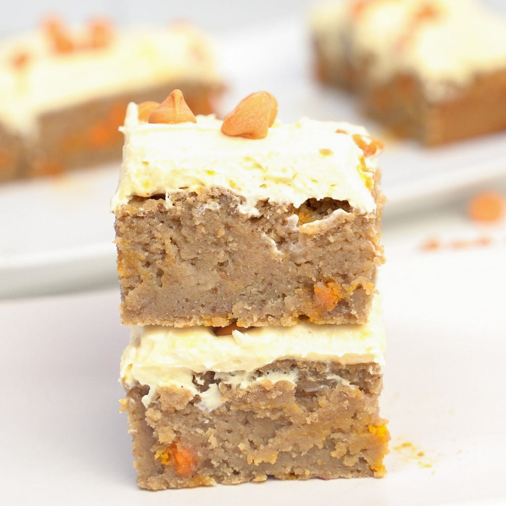 caramel cream cheese protein cake