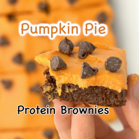 pumpkin pie protein brownies